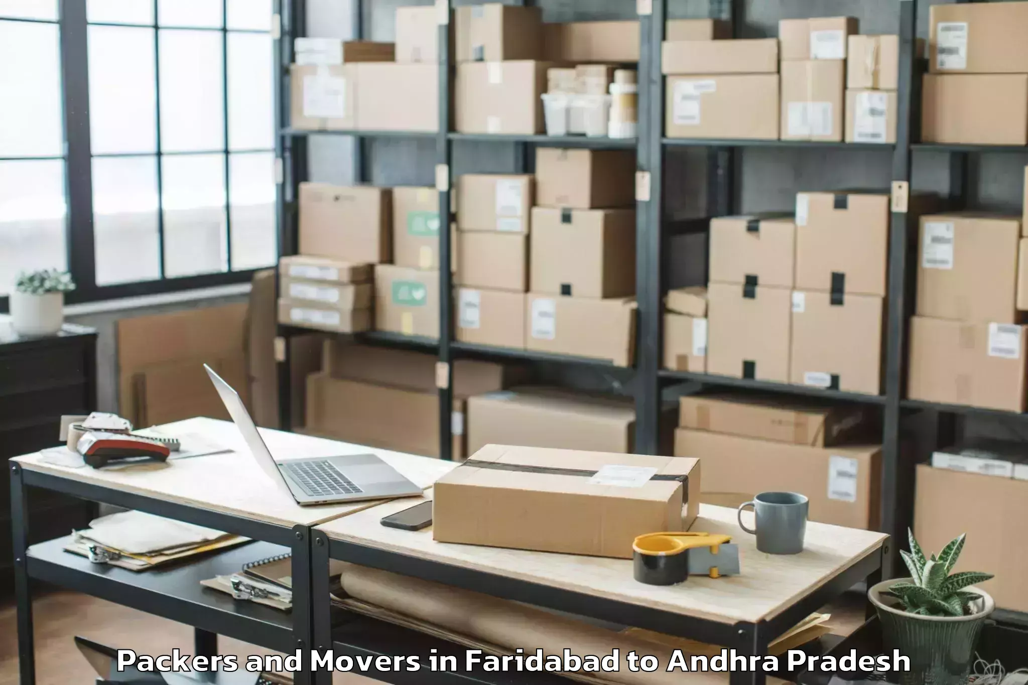 Get Faridabad to Pedapadu Packers And Movers